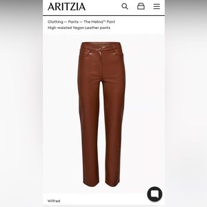 Aritizia Wilfred Melina Faux Leather Pant